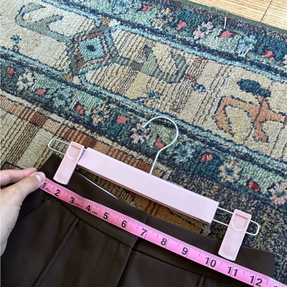 RECTO Brown Pleat Detail Shorts SZ XS - Picture 5 of 7